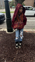 Delicate Feelings Hoodie (Burgandy)